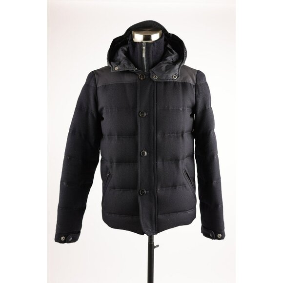 $3,500 Gucci Wool Down Puffer Jacket SZ 44/34 Small Navy MINT